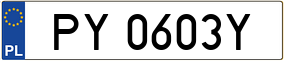 Trailer License Plate